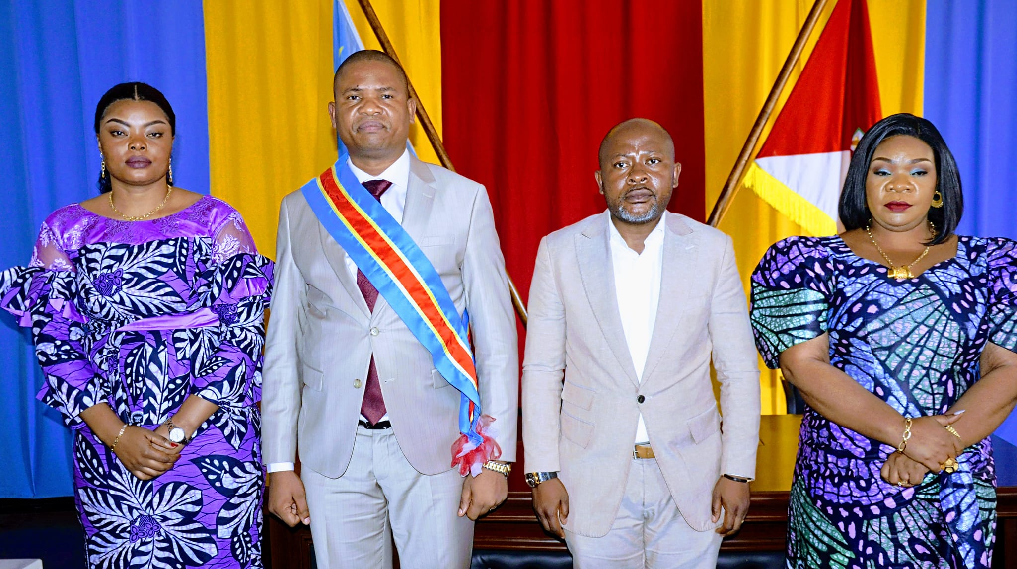 Le Nouveau Maire De La Ville De Lubumbashi Martin Kazembe Et Son